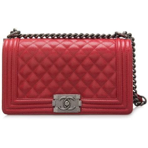 red chanel boyfriend bag